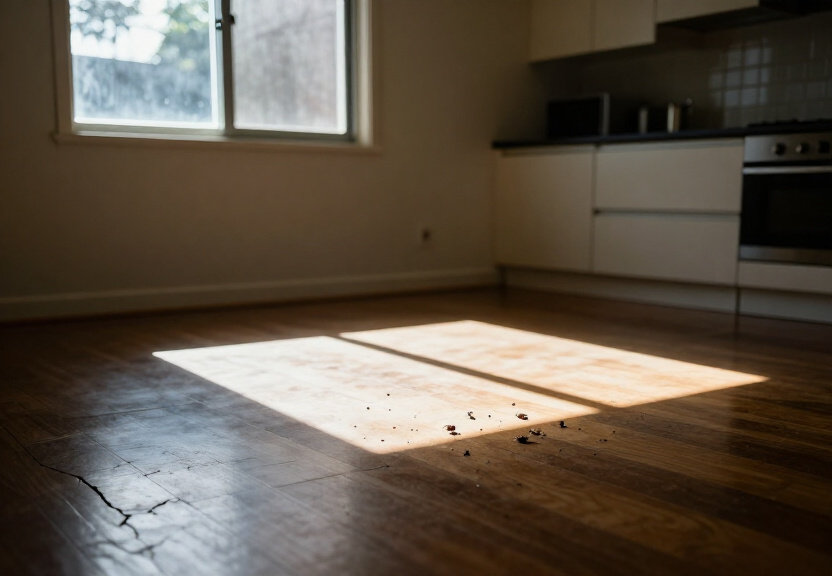 Termite damage in a Rouse Hill home before treatment